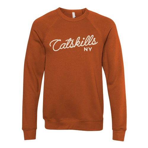 Fayetteville Rope Embroidery Crewneck Fleece Sweatshirt.