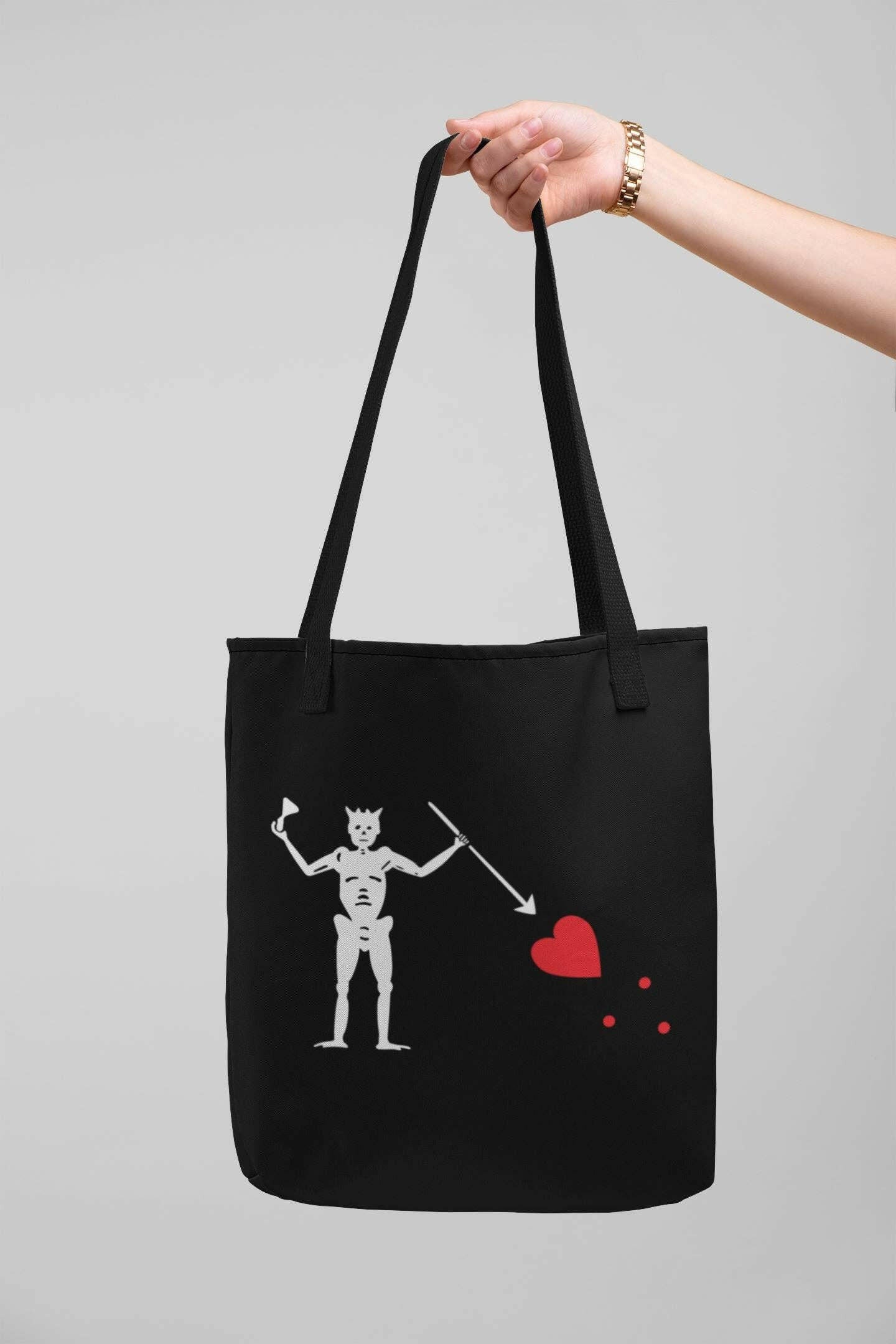 Blackbeard flag Tote Bag.