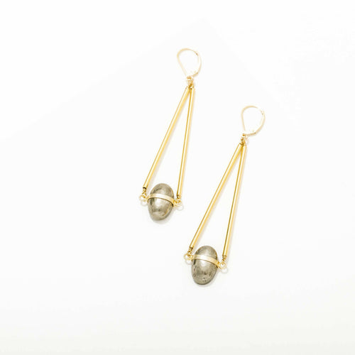 Emmeline Pyrite Earrings.