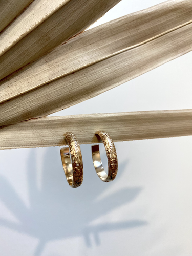 Scarlet Earrings- Lg 14k gold filled.