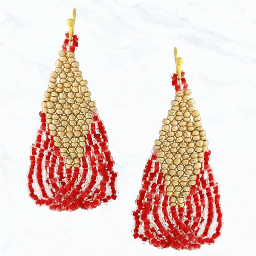 Seed Bead Fashion Earrings.