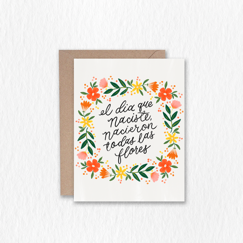 El Dia Que Naciste Greeting Card.