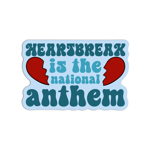 Taylor Swift Heartbreak Is The National Textured Sticker.