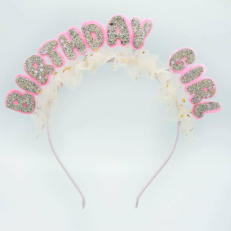 Tulle Birthday Girl Headband.