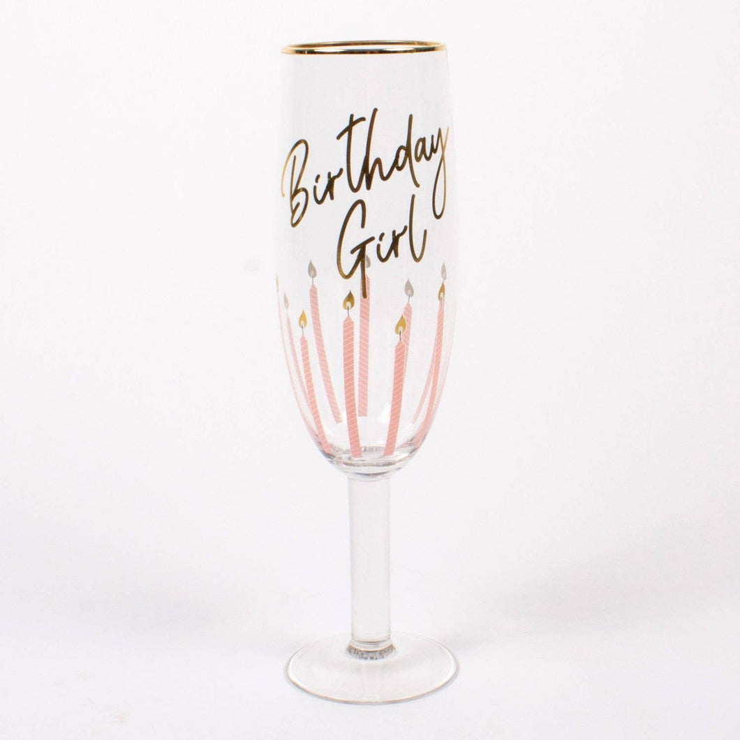 30 Oz Champagne Glass - Birthday Girl