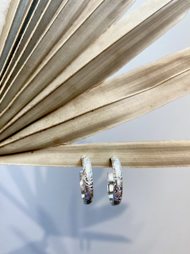 Scarlet Earrings-Large Sterling Silver.