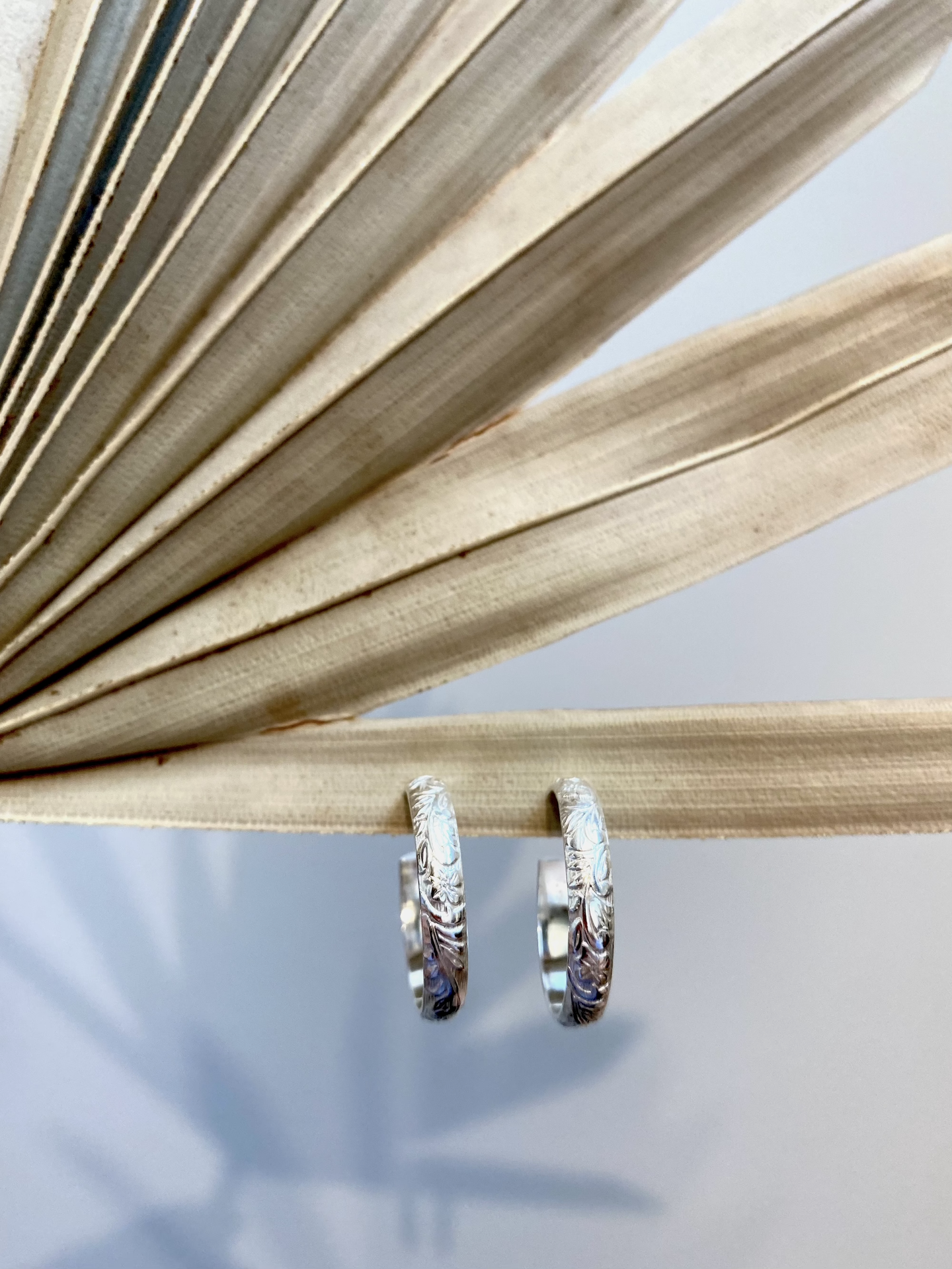 Scarlet Earrings-Large Sterling Silver.