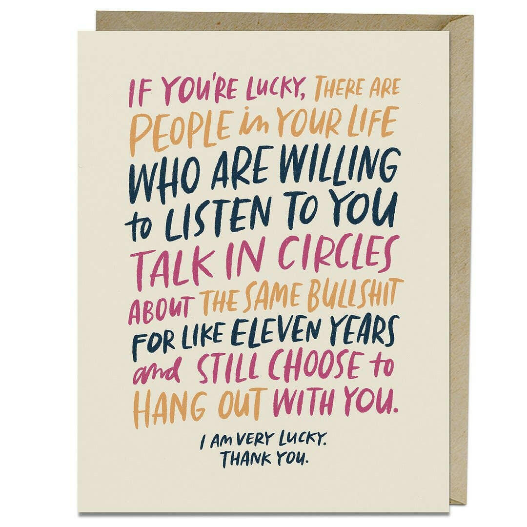 Talk In Circles Card.