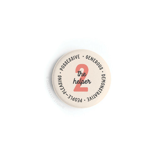 Enneagram Button Magnet – 2 The Helper.