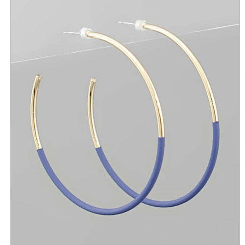 Blue/Gold Skinny Hoop.