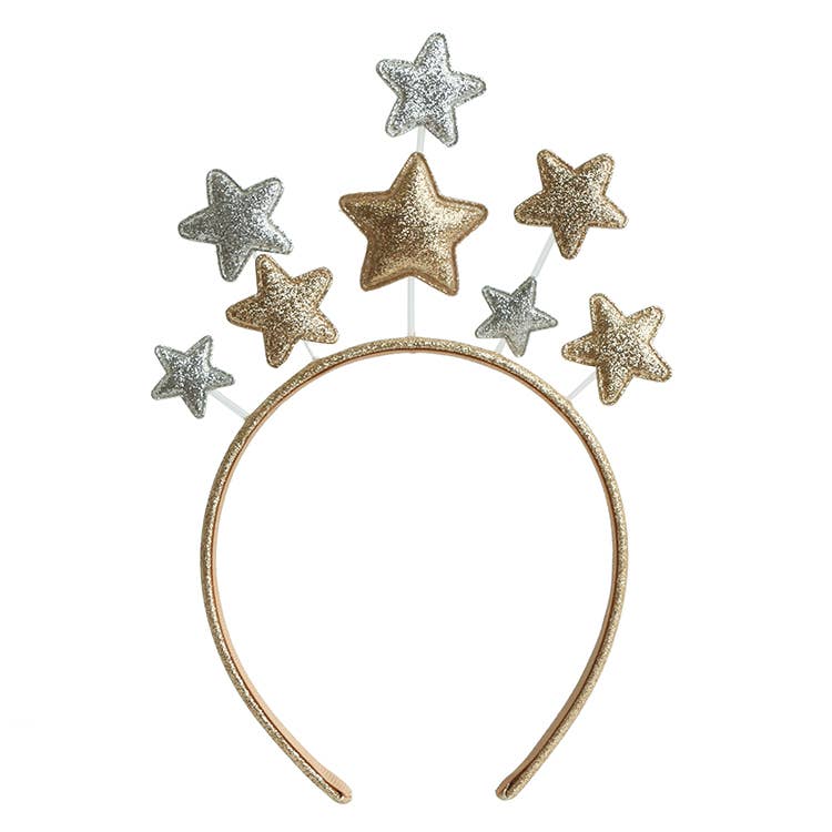 Gold and Silver Star Headband