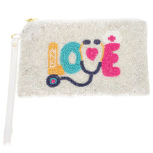 Load image into Gallery viewer, Healthcare Nurse Appreciation Wristlet Coin Bag.
