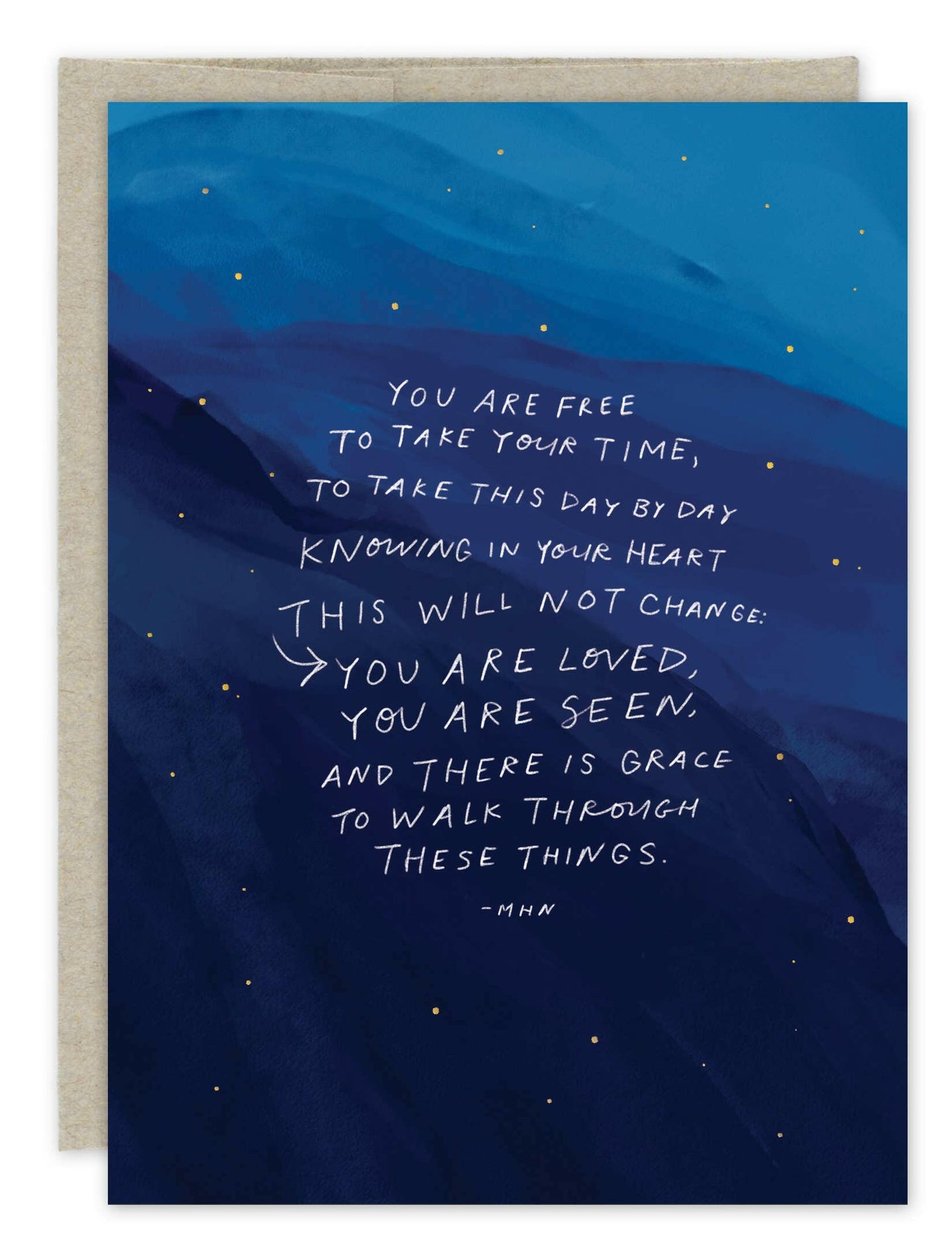 You Are Free Encouragement Card.