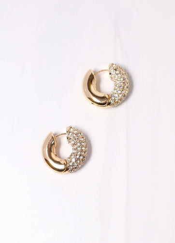Sewell CZ Hoop Earring CLEAR: Default.