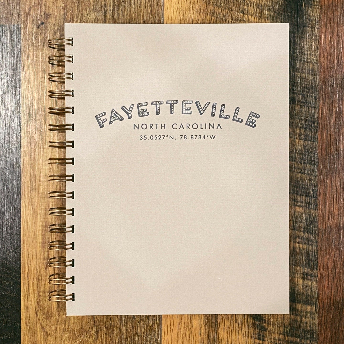 Fayetteville Coordinates Journal : Lined Notebook.