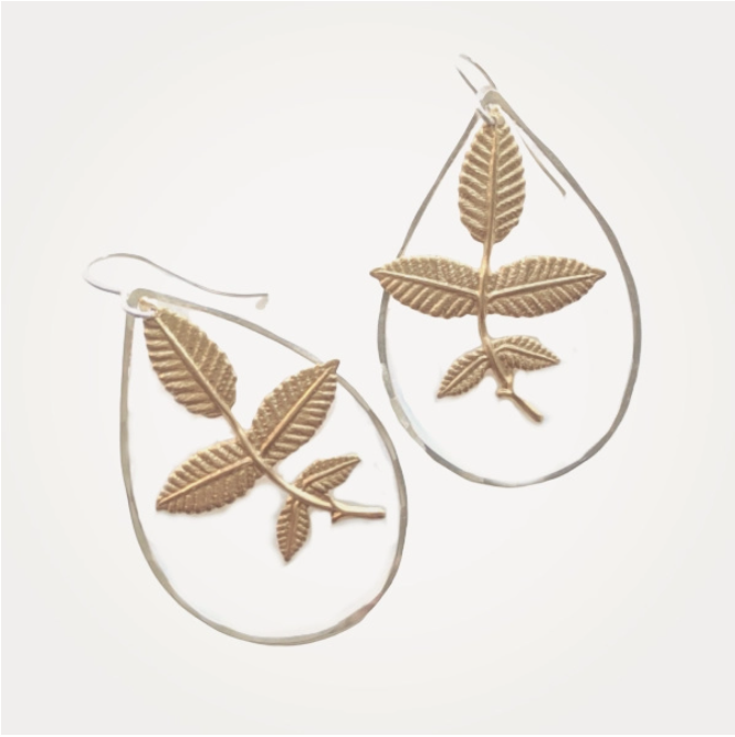 Foliage Earrings • Sterling Silver