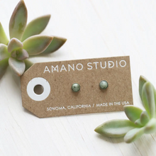 Load image into Gallery viewer, 5mm African Turquoise Studs.
