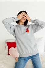 Load image into Gallery viewer, Queen Of Hearts Sweatshirt.
