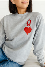 Load image into Gallery viewer, Queen Of Hearts Sweatshirt
