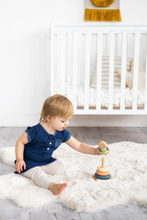 Load image into Gallery viewer, Wooden Stacking Rainbow Toy, Eco-Friendly Baby &amp; Toddler Toy.
