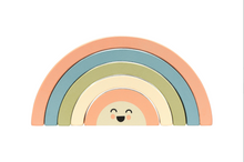 Load image into Gallery viewer, Wooden Stacking Rainbow Toy, Eco-Friendly Toddler Toy.
