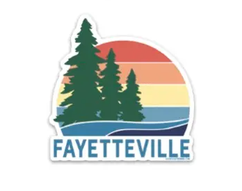 Fayetteville Pines & Lake Sticker