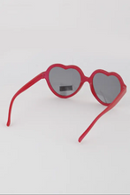 Load image into Gallery viewer, Glitter Heart Kids Sunglasses
