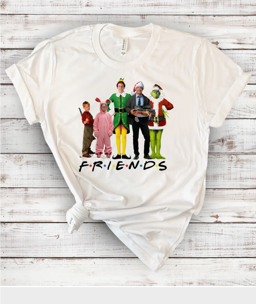 Friends Christmas - Buddy Clark Elf Grinch Christmas Shirt