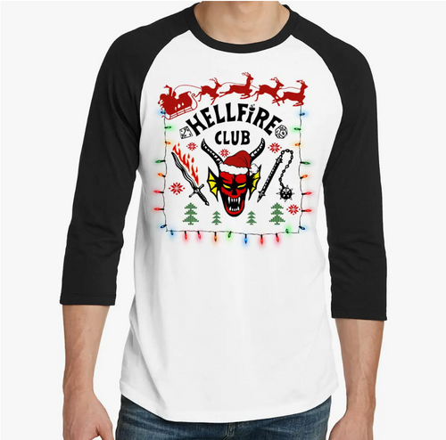 Christmas Hellfire Club - Stranger Things Inspired T-Shirt.