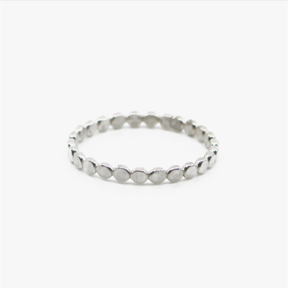 Coin Stacking Ring in Sterling Silver