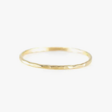 Load image into Gallery viewer, Hammered Stacking Ring in 14k Gold Filled
