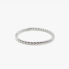 Load image into Gallery viewer, Twist Stacking Ring in Silver
