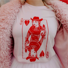 Load image into Gallery viewer, Queen of Hearts Pink Shirt

