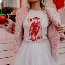Load image into Gallery viewer, Queen of Hearts Pink Shirt
