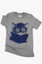 Load image into Gallery viewer, Cat Reading Book Tee
