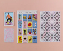 Load image into Gallery viewer, Millennial Loteria Board Game: El Midlife Crisis Expansion.
