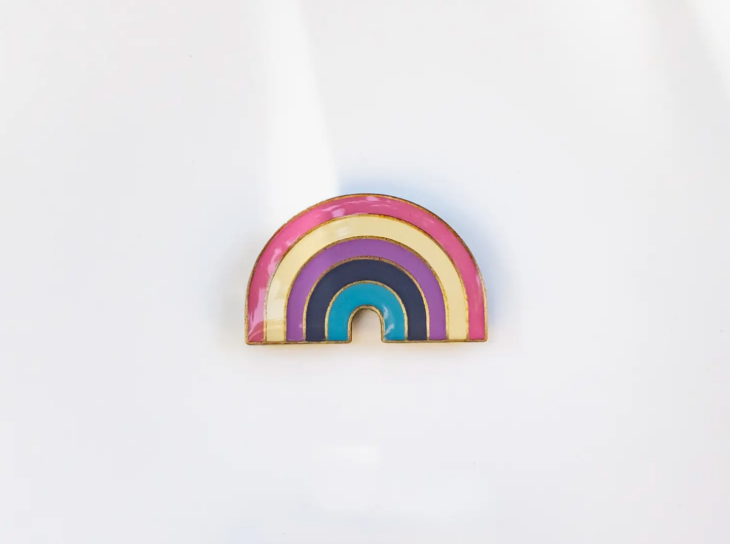 Retro Style Pride Rainbow Pins.