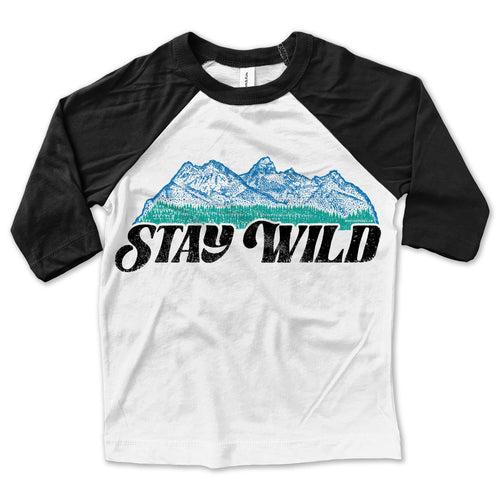 Stay Wild Baseball Tee.