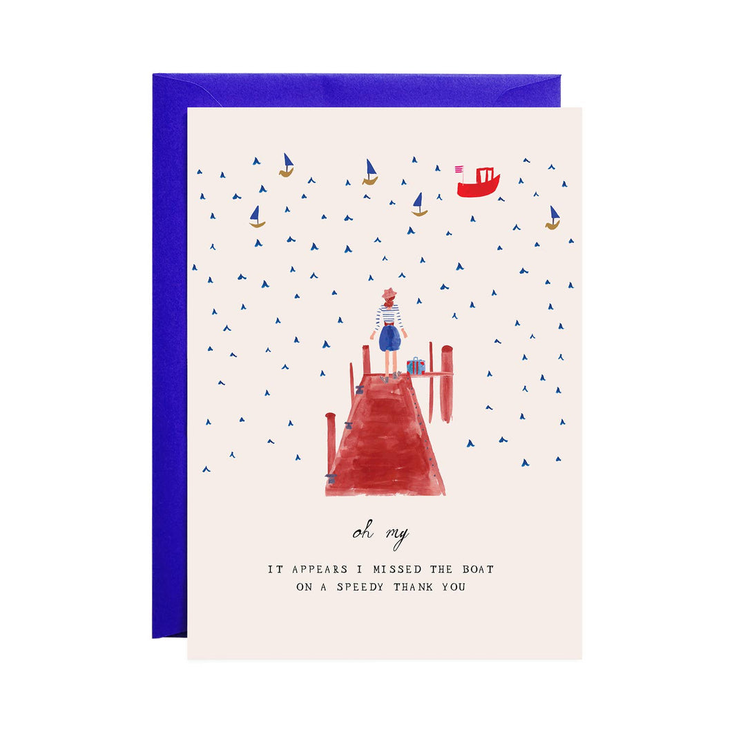 Missed the Boat - Greeting Card