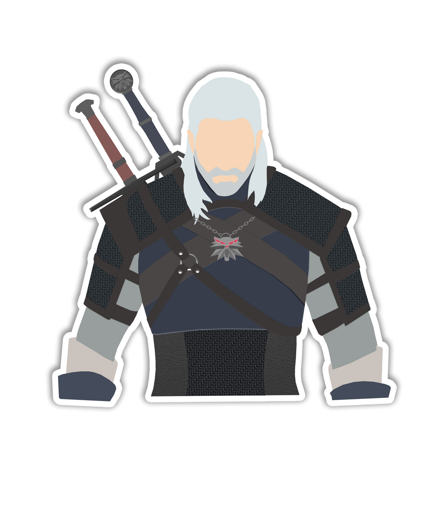 The Witcher Geralt of Rivia Sticker.