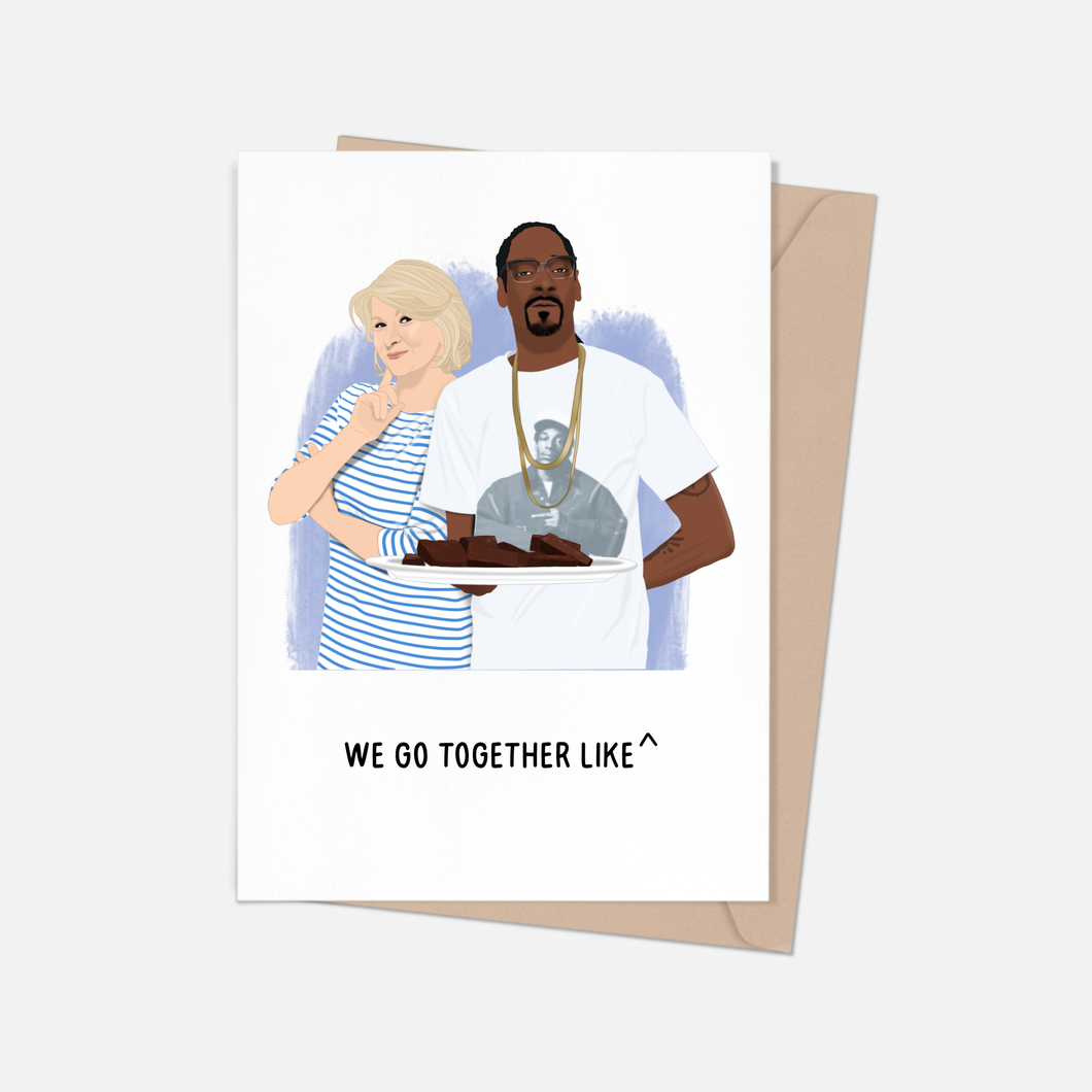 Martha Stewart and Snoop Dogg Friendship Greeting Card