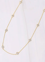 Load image into Gallery viewer, Waterloo CZ Necklace GOLD.
