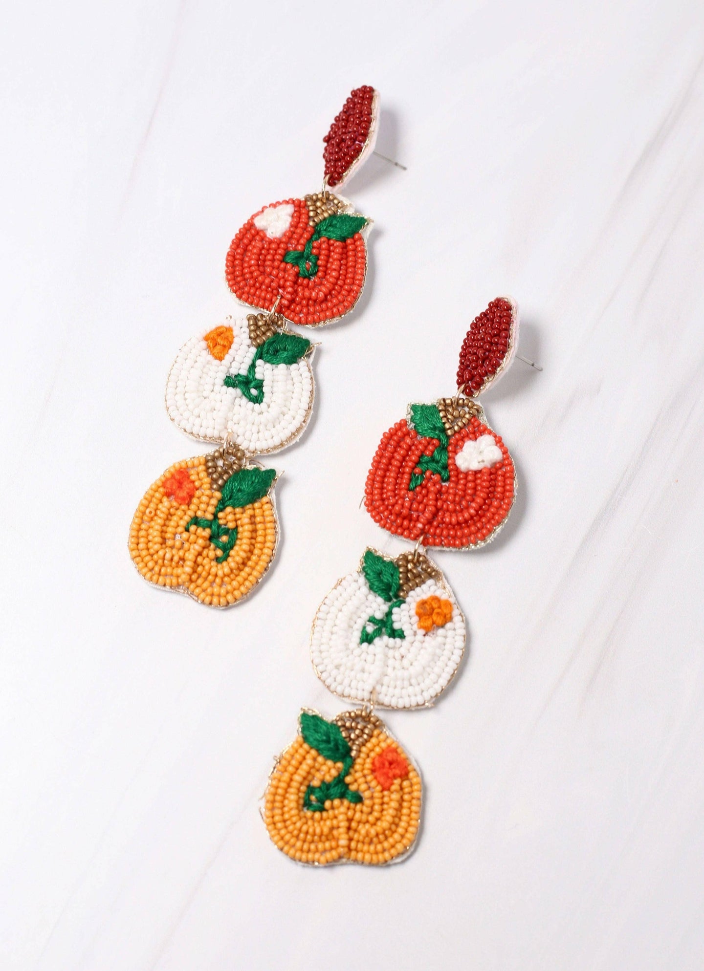 Fall Harvest Pumpkin Earring MULTI.