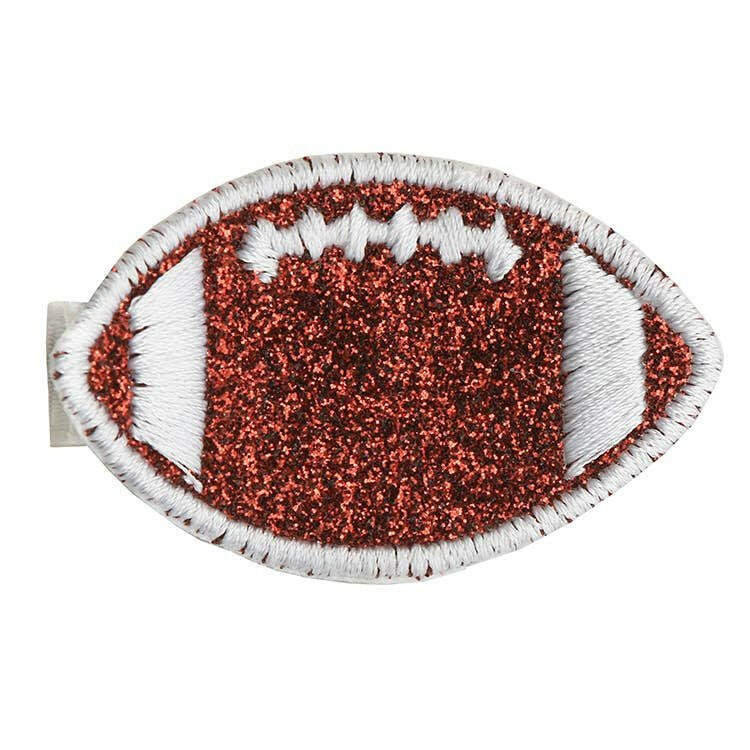 Glitter Football Clip.