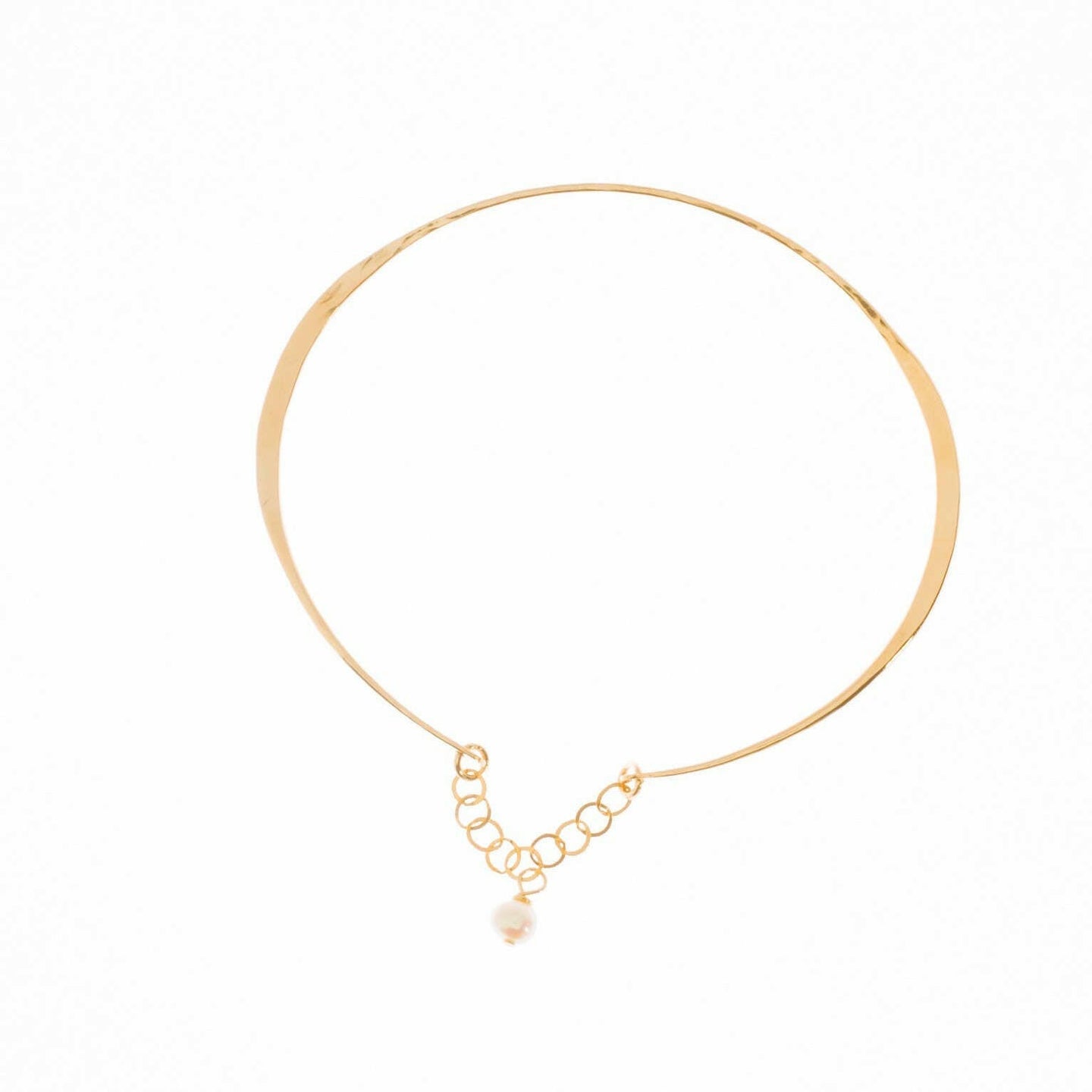 Forged Bracelet with Chain - Gold.