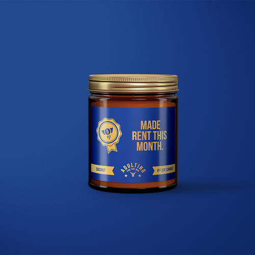 Made Rent This Month - Coconut Scented Candle.