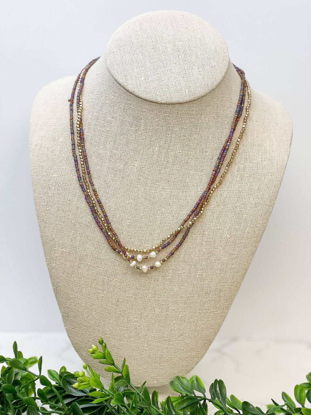 Freshwater Pearl Multi Strand Necklace