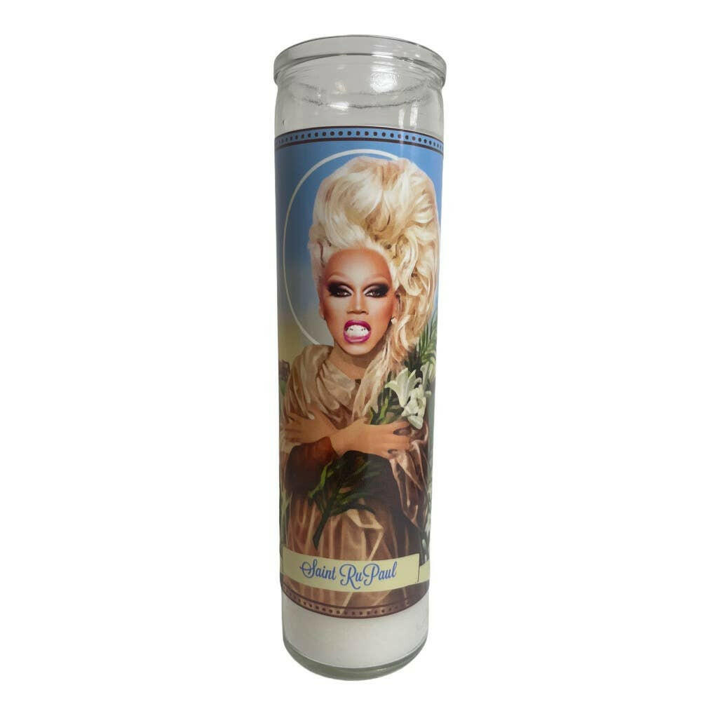 Ru Paul Devotional Prayer Saint Candle.