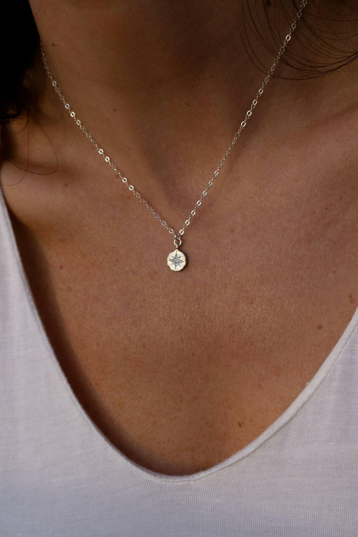 Sterling Silver True North Necklace.