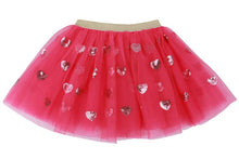 Load image into Gallery viewer, Hot Pink Tulle with pink hearts tutu
